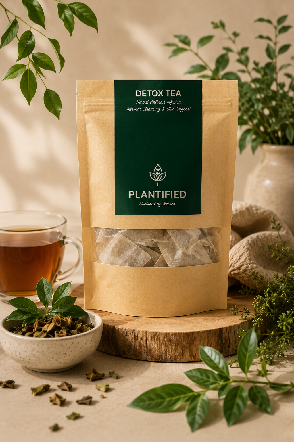 Plantified Detox Tea - Herbal Infusion Tea Bags